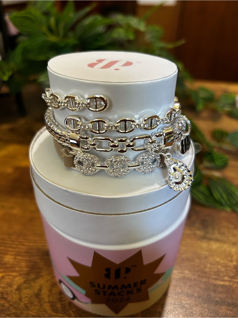Bomb Party Summer Stacks 2026 “Lustre of the Deep” Silver Bracelets